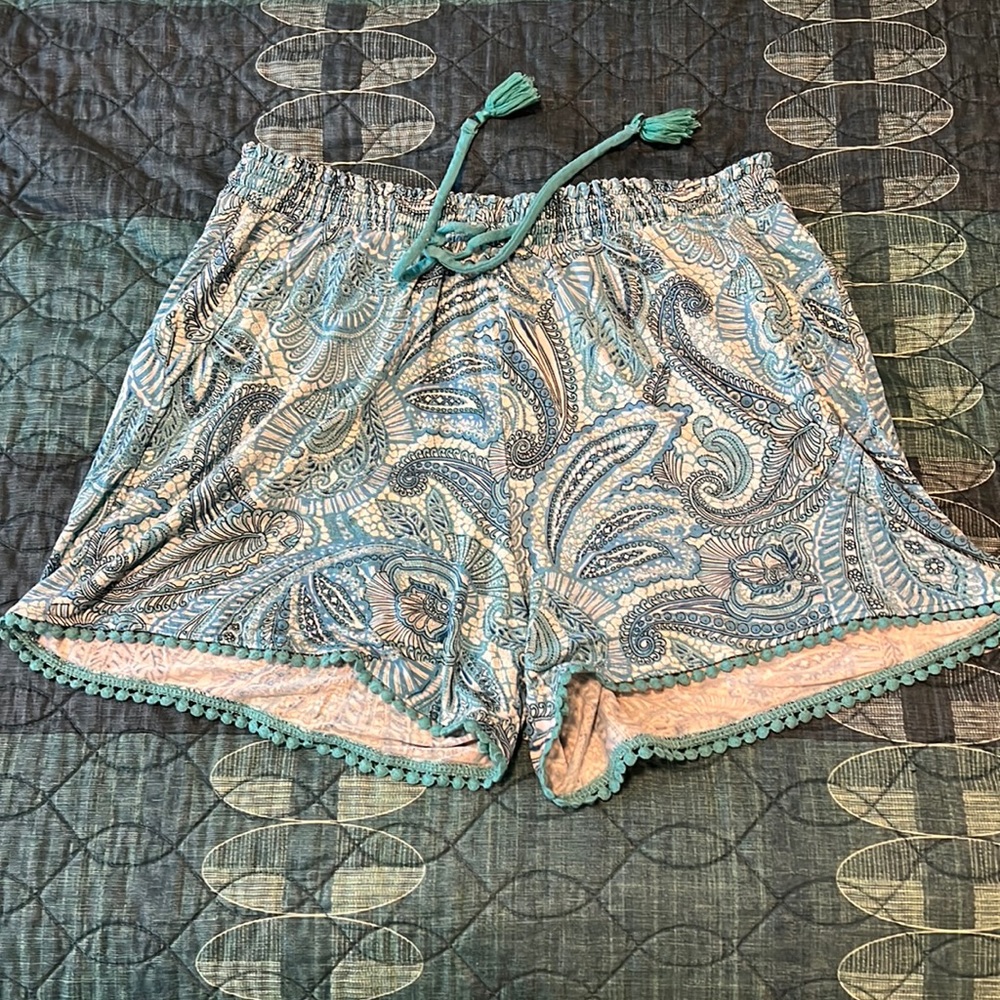 Soma Paisley turquoise Sleep Shorts